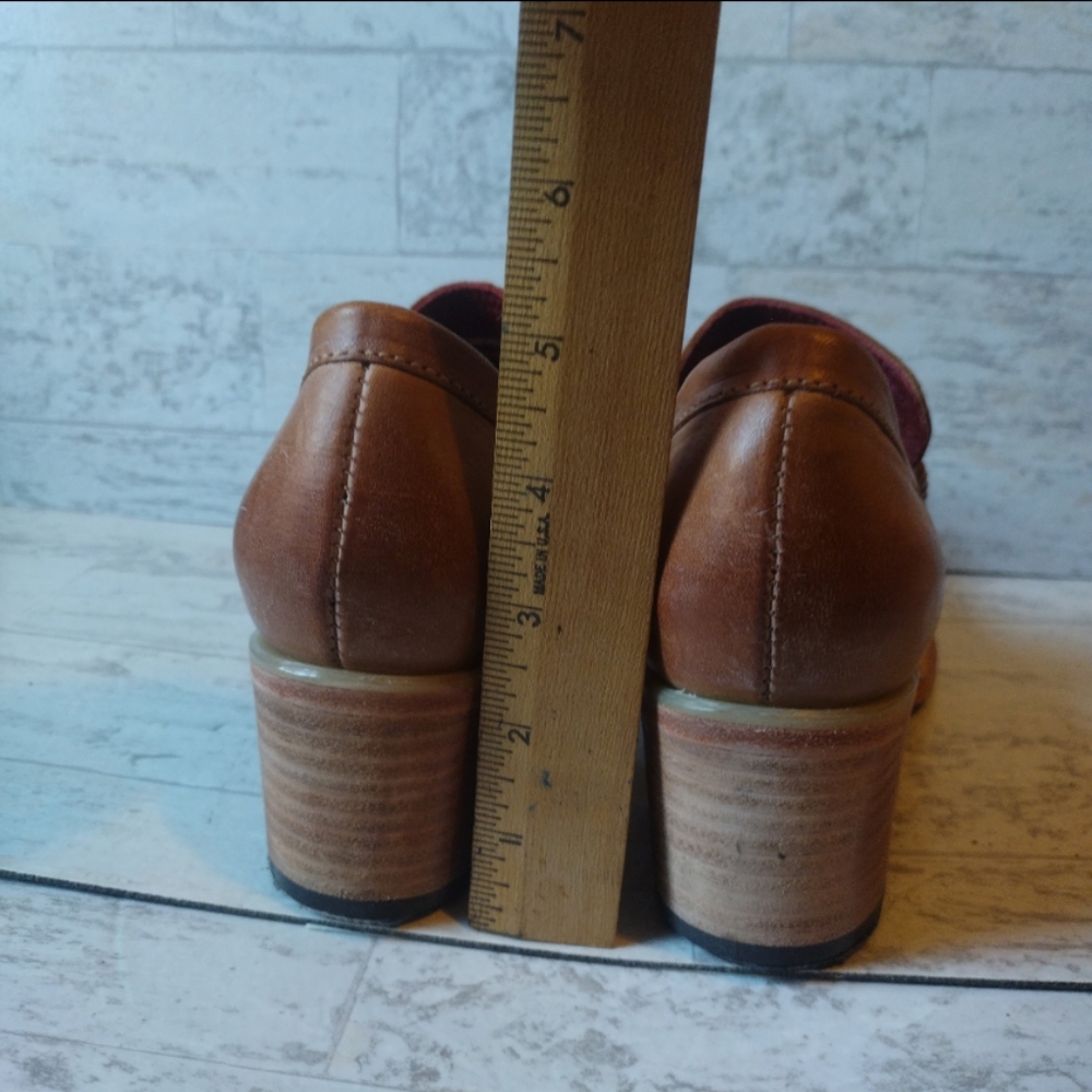 Classic Brown Leather Freebird Loafers for Women NWOB Size 7 - Picture 7 of 12